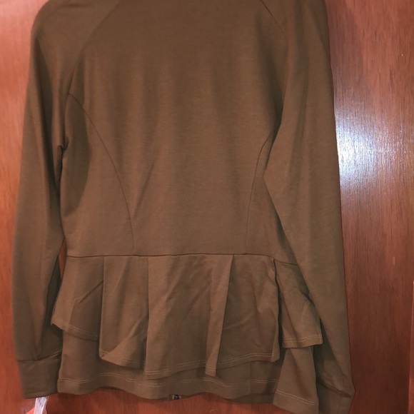 NWT SERENA WILLIAMS STUNNING PEPLUM JACKET GREEN M - Picture 4 of 6